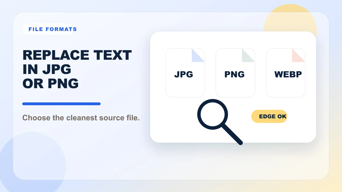 Blog cover showing JPG, PNG, and WebP files for image text replacement