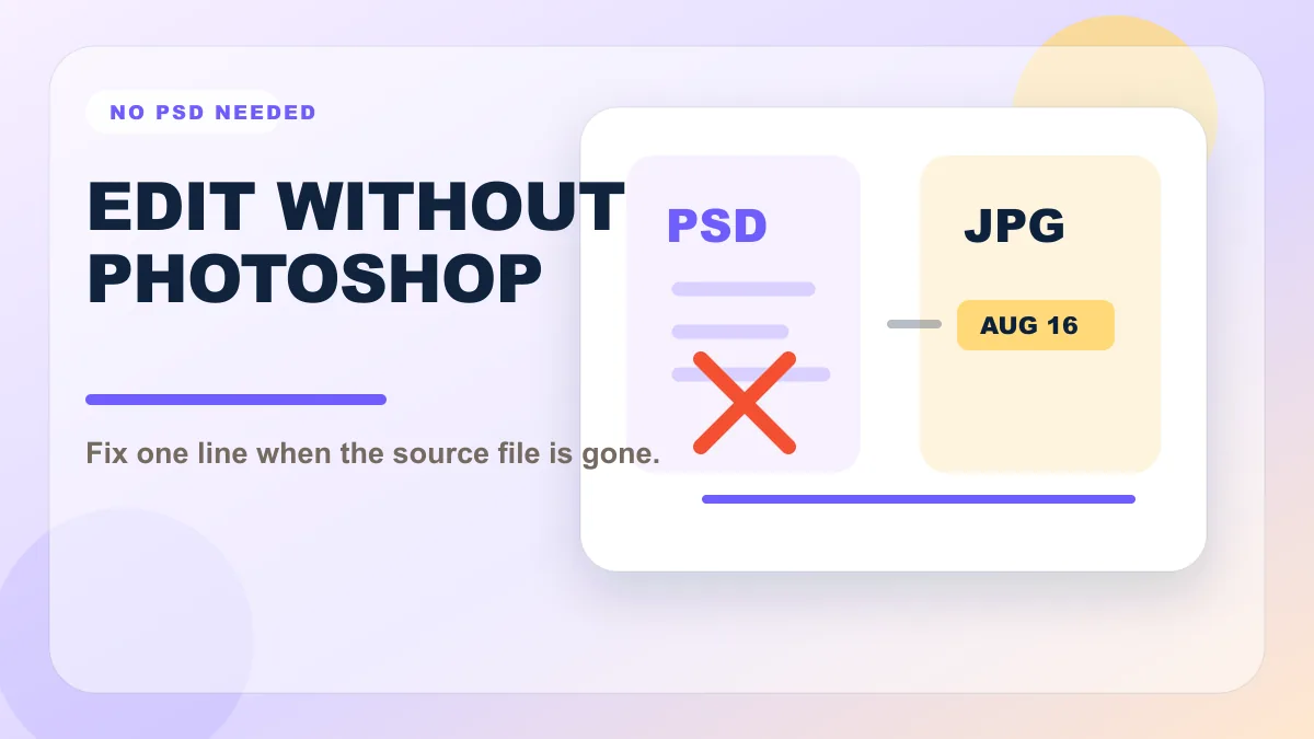 Blog cover showing a JPG text fix when the Photoshop source file is missing